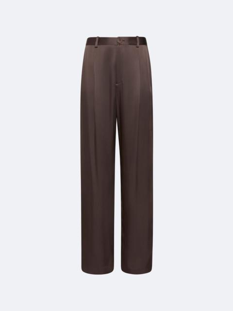 LAPOINTE Satin Relaxed Pleated Pant