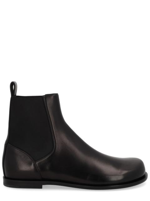 FENDI CHELSEA SQUARED FF LEATHER BOOT