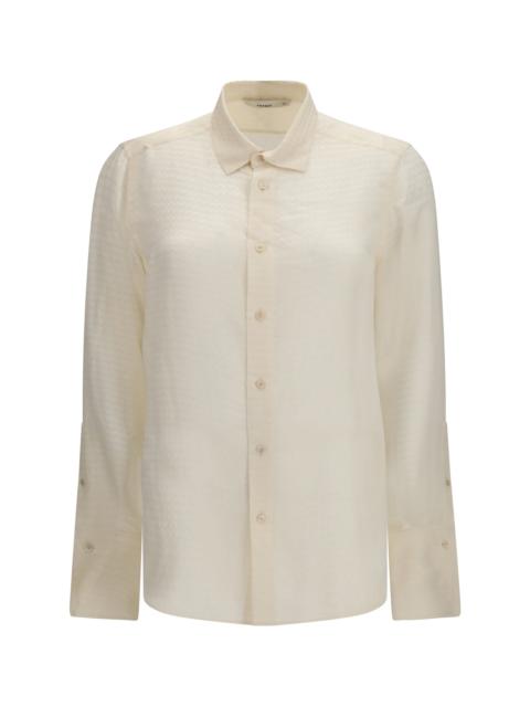 FENDI Fendi Jacquard Silk Shirt Avorio