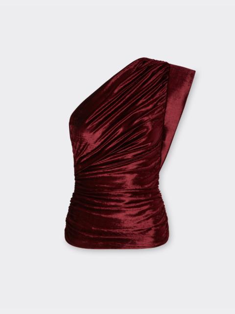 Ferrari Velvet-effect jersey top