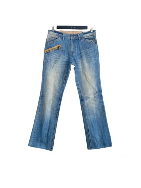 Other Designers Japanese Brand Semantic Design Denim Flares Jeans Zipper