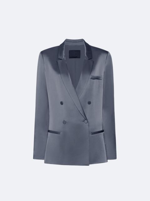 LAPOINTE Satin Double Breasted Blazer