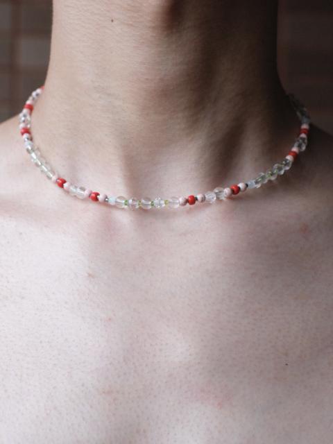 Other Designers Cute Crystal Glass Beads Handmade Beaded Necklace 16.1in