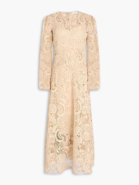 Zimmermann Guipure lace midi dress