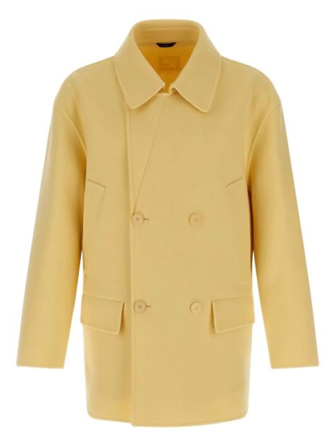 FENDI Fendi Men Wool Double-Breasted Pea Coat