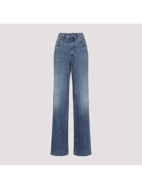 Brunello Cucinelli BRUNELLO CUCINELLI $1650 Contemporary Loose Denim Trousers N