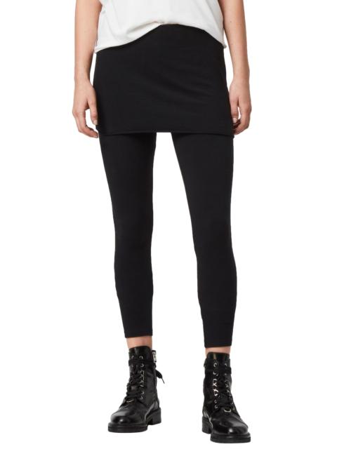 ALLSAINTS AllSaints Raffi Skirted Leggings in Black at Nordstrom