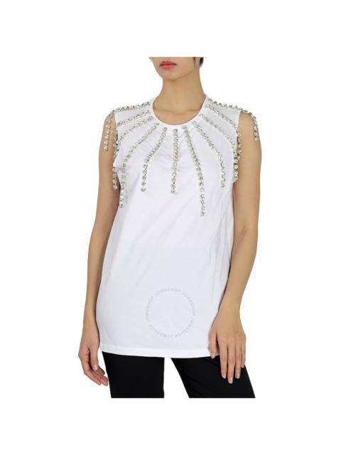 Other Designers Tiger in the Rain Ladies Tee Sleeveless Jewelled