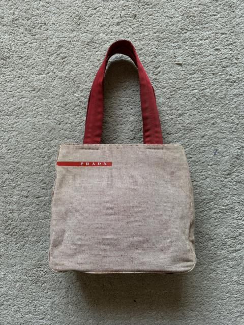 Prada 2000s Prada Sport Red Tab Logo Handbag