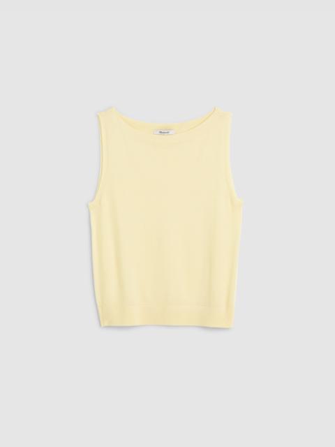 Madewell Boatneck Sleeveless Sweater
