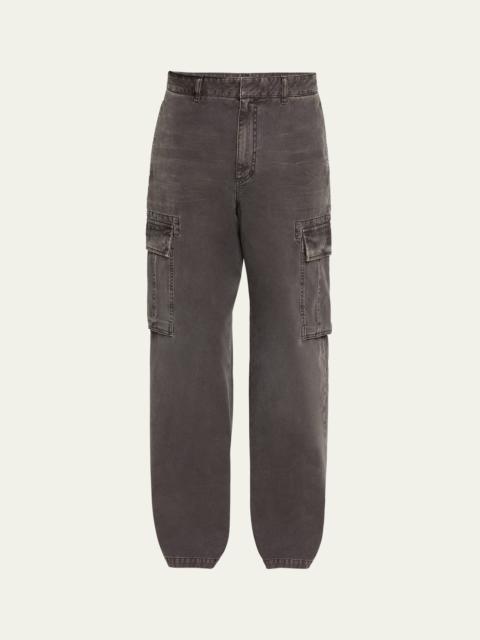 Givenchy Men's Faded Canvas Cargo Pants