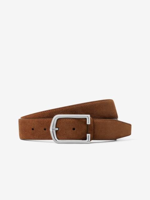 CORNELIANI Dark brown suede belt