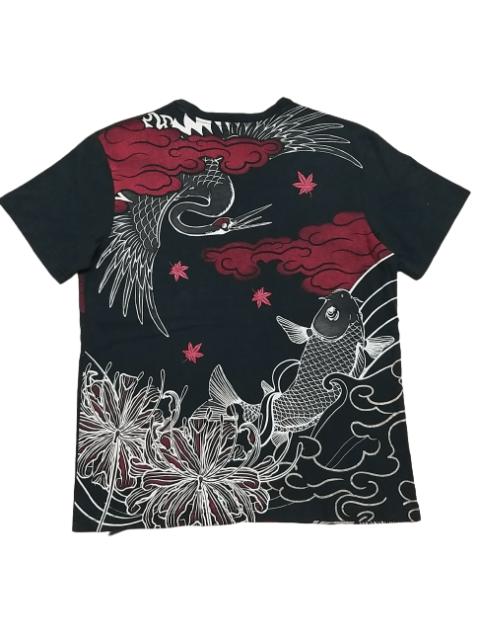Other Designers Japanese Brand - OFFER🔥SUKAJAN ELIMENT KOI FISH AND CRANE BIG PRINT T SHIRT