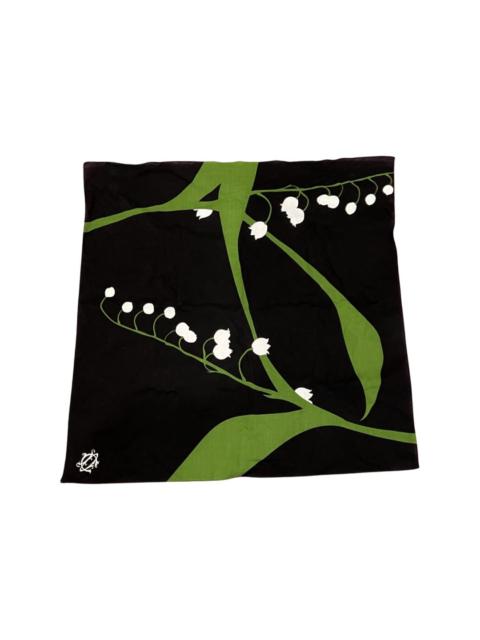 Dior Lily flower scarf bandana pocket square