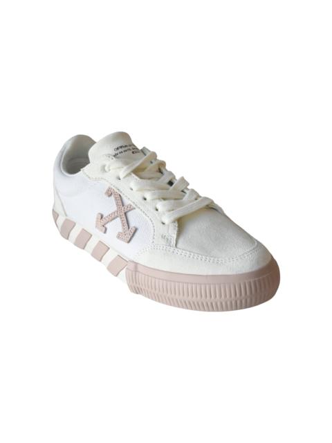Off-White Off-White Low Vulcanized Canvas Sneakers White Pink