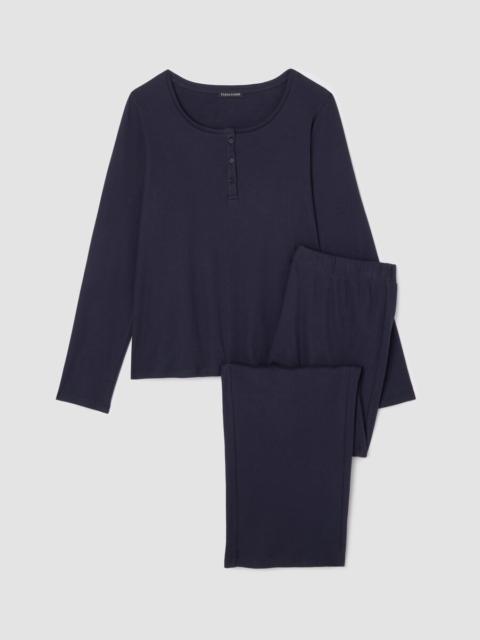 EILEEN FISHER Organic Cotton Rib Sleep Set