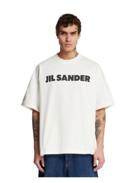 Jil Sander White Cotton Logo T-Shirt
