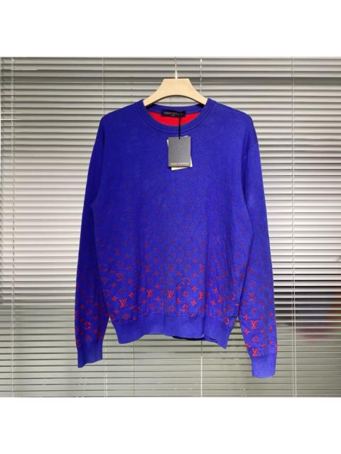 Louis Vuitton Louis Vuitton LV knitted sweater with gradient all-over print