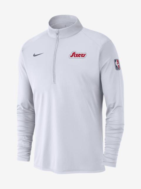 Nike Philadelphia 76ers City Edition Men's Nike Dri-FIT NBA 1/2-Zip Long-Sleeve Top