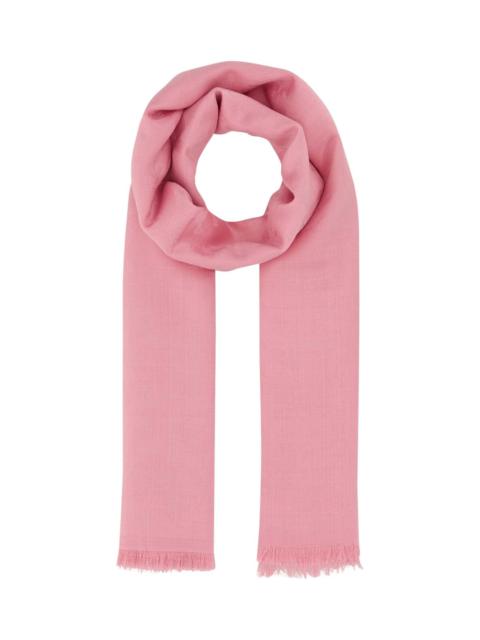 Alexander McQueen Pink Wool Blend Foulard