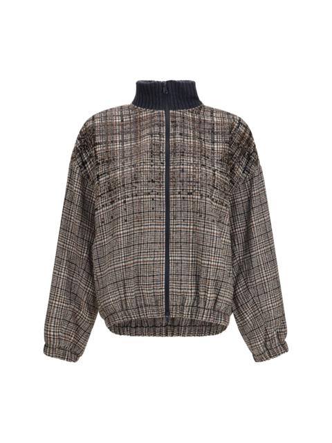 Brunello Cucinelli Brunello Cucinelli Padded Jacket Sequin Beige Tobacco