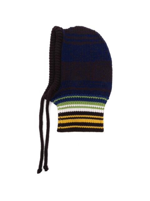 Marni striped ribbed-knit balaclava