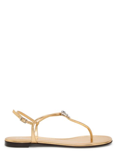 Giuseppe Zanotti Giuseppe Zanotti Hobby 10 Crystal-embellished Leather Sandals