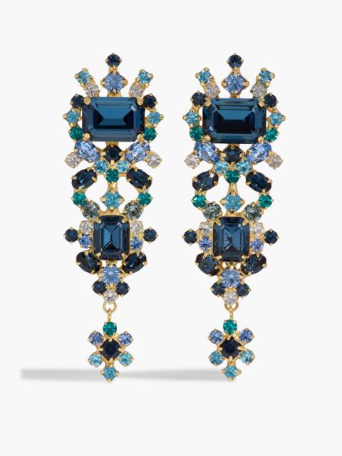 Jennifer Behr Cadence gold-tone crystal earrings