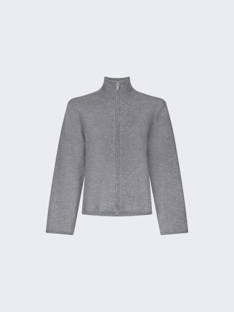 Loulou de Saison Gabi Zipped Cardigan Anthracite Melange