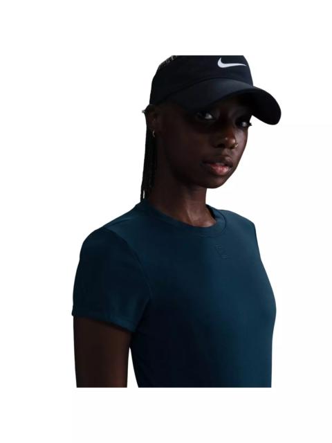 Nike Court Women's Advantage Dri-FIT Short-Sleeve Tennis Top-Blue