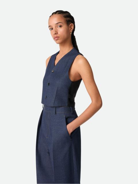 Bottega Veneta Melange Wool Gilet