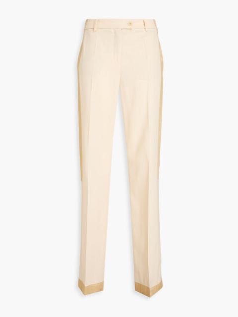 Moschino Grain de poudre wool straight-leg pants