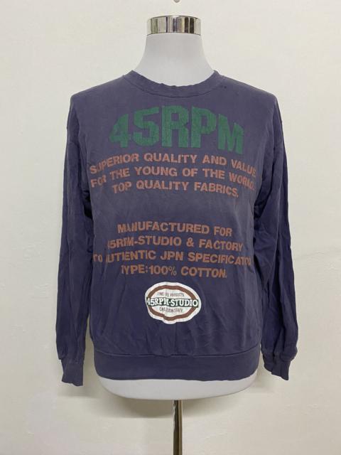 Vintage Japan Brand 45 Rpm Sweatshirts