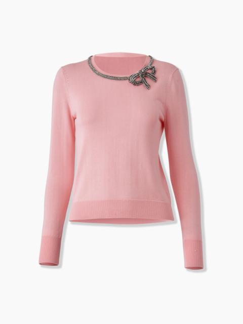 CAROLINA HERRERA Crystal-Embroidered Sweater