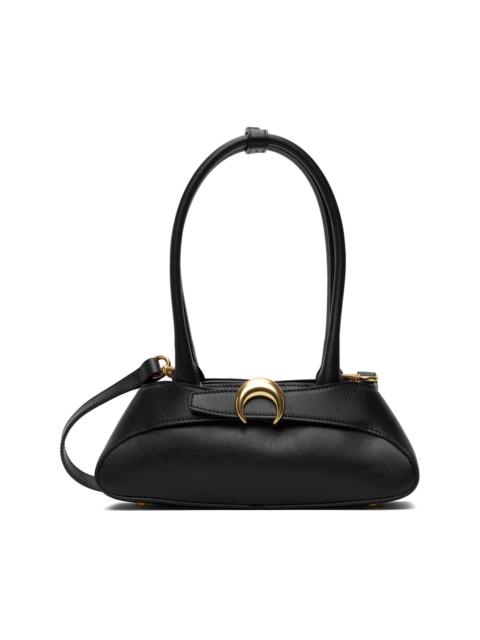 Marine Serre Black Leather Aurora Mini Bag