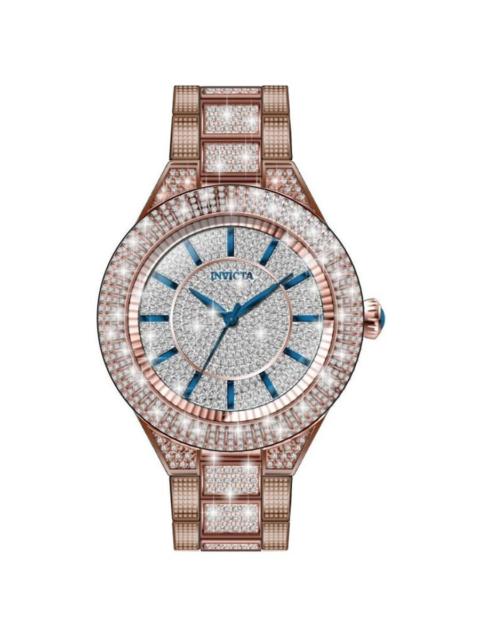 Other Designers Invicta Specialty Quartz Crystal Silver Dial Ladies Watch 49926