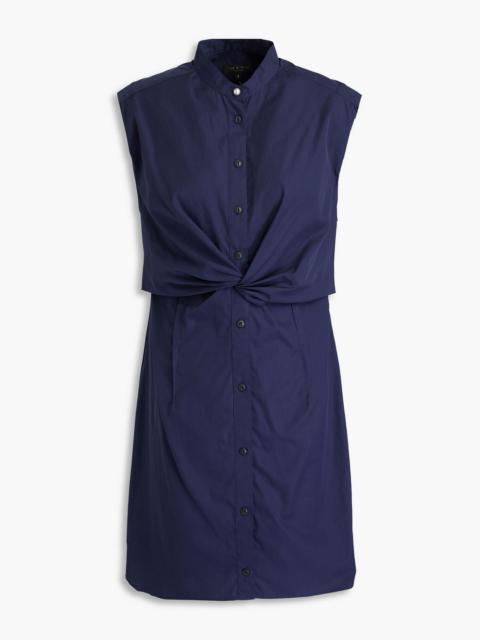 rag & bone Louisa twisted cotton-poplin mini dress