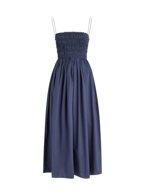 MATTEAU Matteau Smocked Cotton Midi Dress