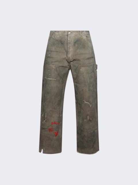 Paly Been Thru It Waxed Canvas Double Knee Pants Brown