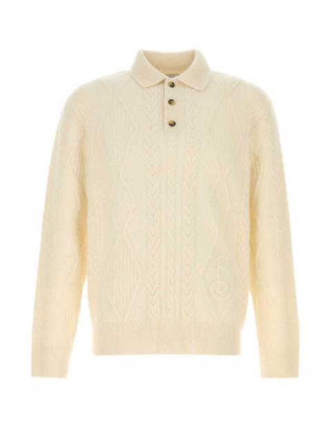 Burberry Burberry Men Ivory Alpaca Blend Sweater
