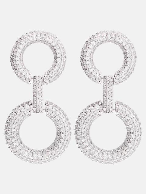 self-portrait Crystal-embellished earrings