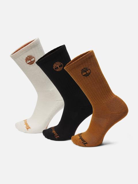 Timberland Newmarket 3-Pack Half Cushion Crew Sock