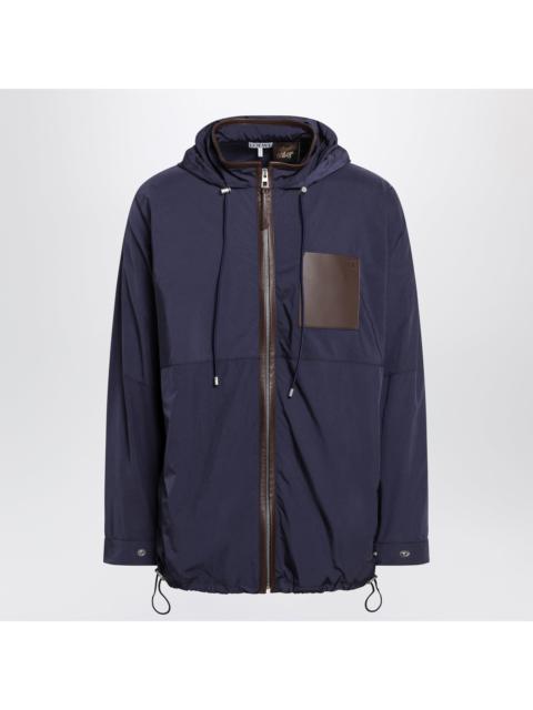 Loewe Loewe Navy Technical Micro-Ripstop Hooded Jacket Men