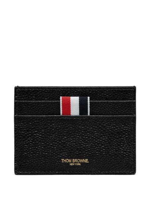 Thom Browne Pebble Grain Goose Embroidery Single Card Holder Men