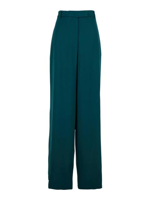 Dries Van Noten Dries Van Noten Women Blue Trousers With Belt Loops In Fabric Woman