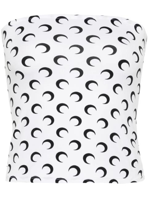 Marine Serre Crescent Moon-print tube top