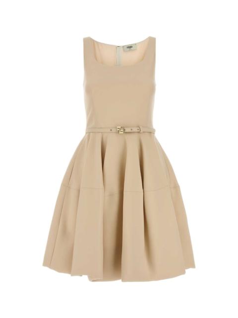 FENDI Cream Wool Blend Dress