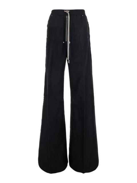 Rick Owens Rick Owens Men Wide Pants With Modern Details And Black Tech Fabric Unisex