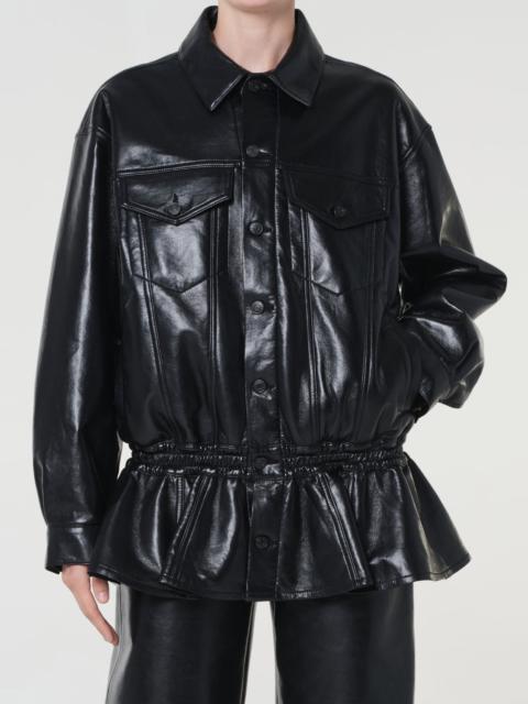 AGOLDE RUBIK JACKET (RECYCLED LEATHER) IN DETOX