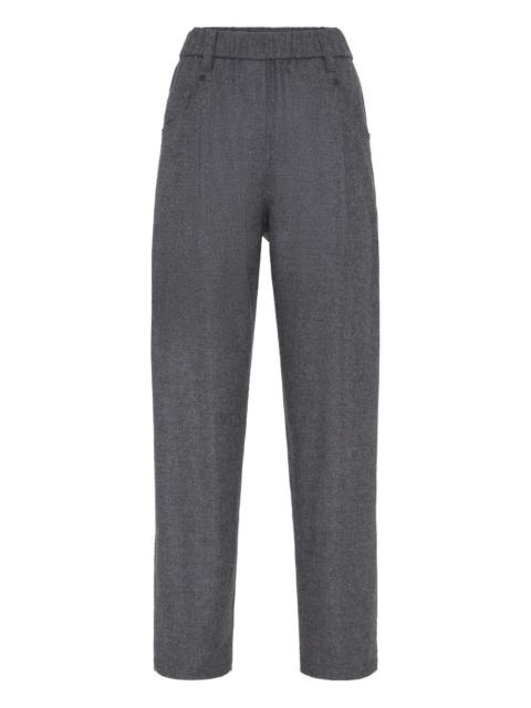 パンツ BRUNELLO CUCINELLI English rib cotton and viscose pants Brunello Cucinelli Brunello Cucinelli Women English Rib